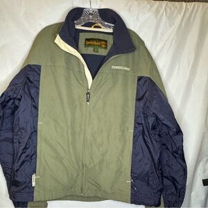 Timberland Men's Olive and Navy Windbreaker